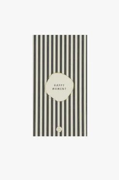 ZUSSS Servetten|Keukentextiel*servetten happy moment 11x20cm zand/antraciet