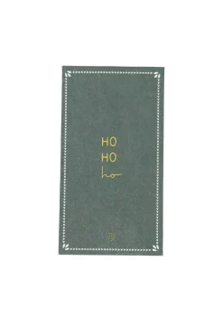 ZUSSS Servetten*servetten hohoho/ster 11x20cm donkergroen