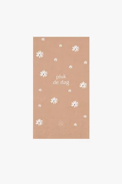 ZUSSS Servetten|Keukentextiel*servetten pluk de dag 11x20cm terra roze terraroze