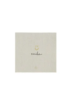 ZUSSS Servetten*servetten vierkant 12,5x12,5cm smile linnen peper&zout