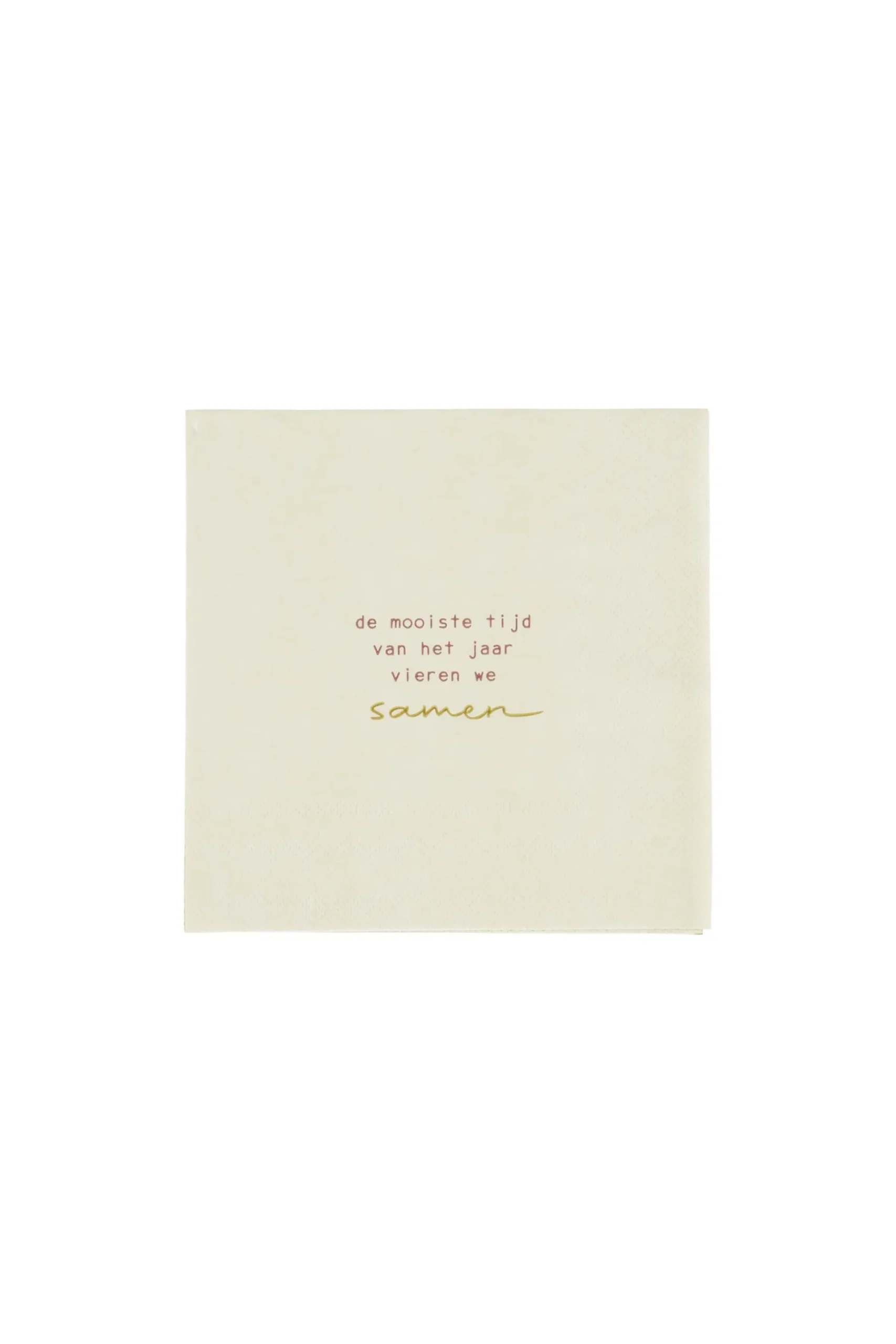 ZUSSS Servetten*servetten vierkant gedicht 16,5x16,5cm zand