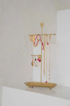 ZUSSS Kettingen*sieradenrekje hartje goud