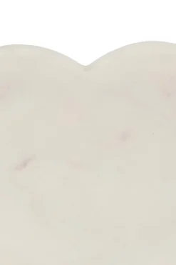 ZUSSS Kettingen*sieradenschaaltje hart marmer wit