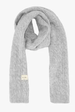 ZUSSS Sjaals & Accessoires*sjaal met kabel lichtgrijs