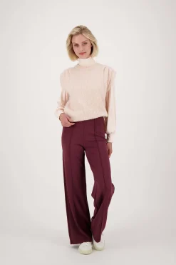 ZUSSS Truien*spencer met plooidetail zachtroze