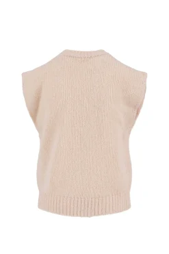 ZUSSS Truien*spencer met plooidetail zachtroze