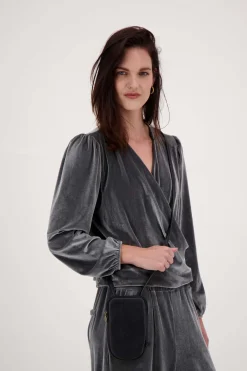 ZUSSS Schoudertassen & Handtassen*telefoontasje zwart