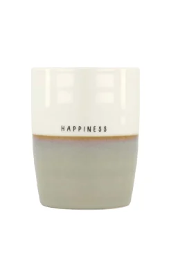 ZUSSS Servies*theemok happiness zand/wit