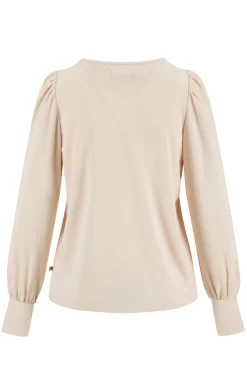 ZUSSS Truien*top met boothals zachtroze