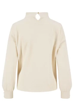 ZUSSS Tops*top met structuur creme