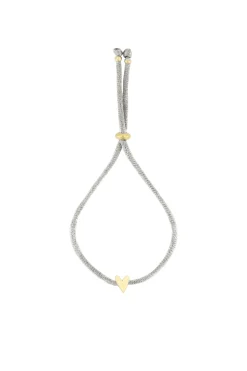 ZUSSS Armbandjes*touwarmbandje hartje zand