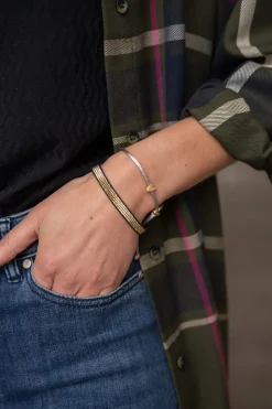 ZUSSS Armbandjes*touwarmbandje hartje zand