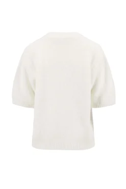 ZUSSS Truien*trui met boothals off white offwhite