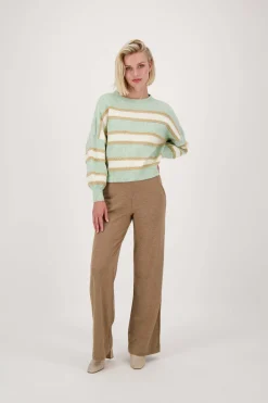 ZUSSS Truien*trui met strepen mint