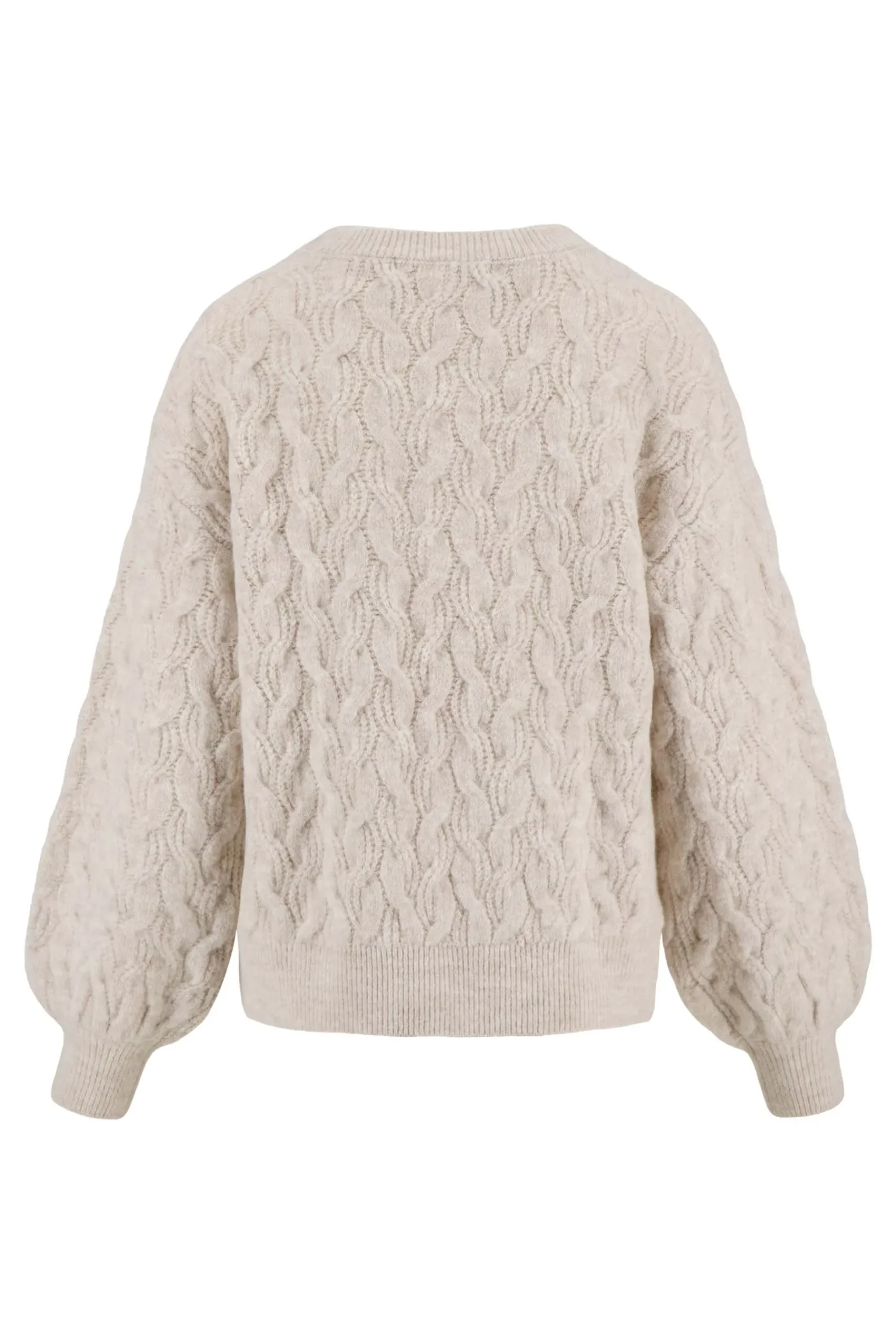 ZUSSS Truien*trui met structuur creme