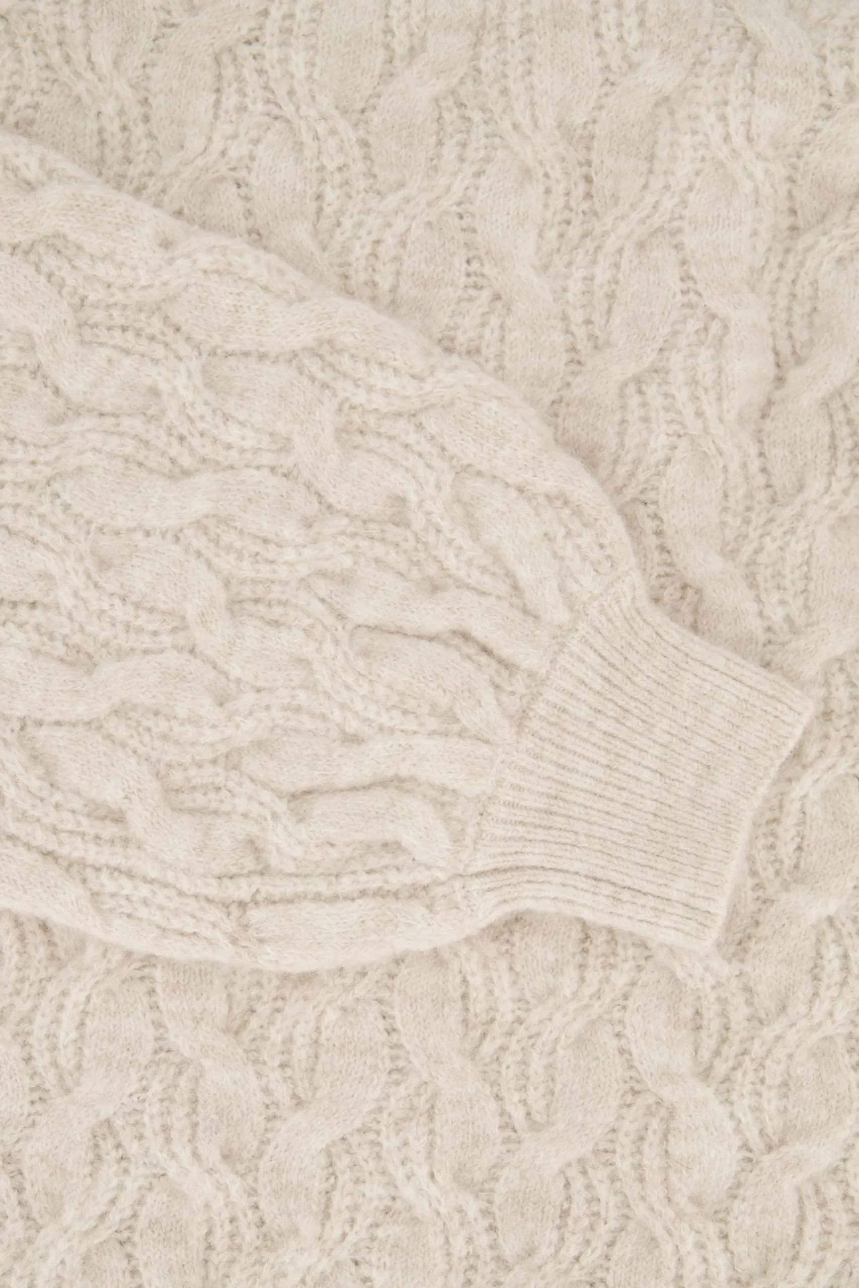 ZUSSS Truien*trui met structuur creme