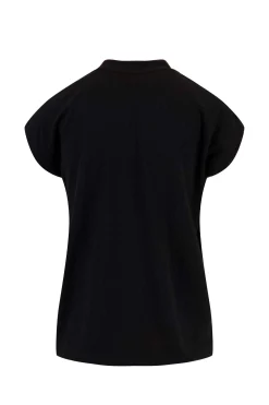 ZUSSS Tops*turtle top met structuur zwart