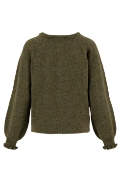 ZUSSS Vesten*vest met knopen donkergroen