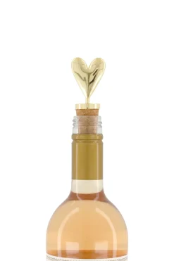 ZUSSS Keukenaccessoires*wijnstopper hartje goud