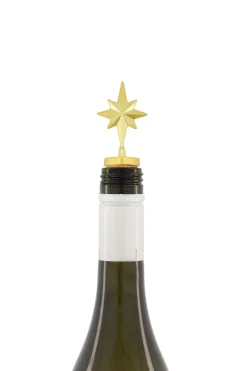 ZUSSS Keukenaccessoires*wijnstopper ster goud