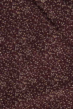 ZUSSS Jurkjes & Rokken*wikkeljurk met print chocoladebruin printchocoladebruin