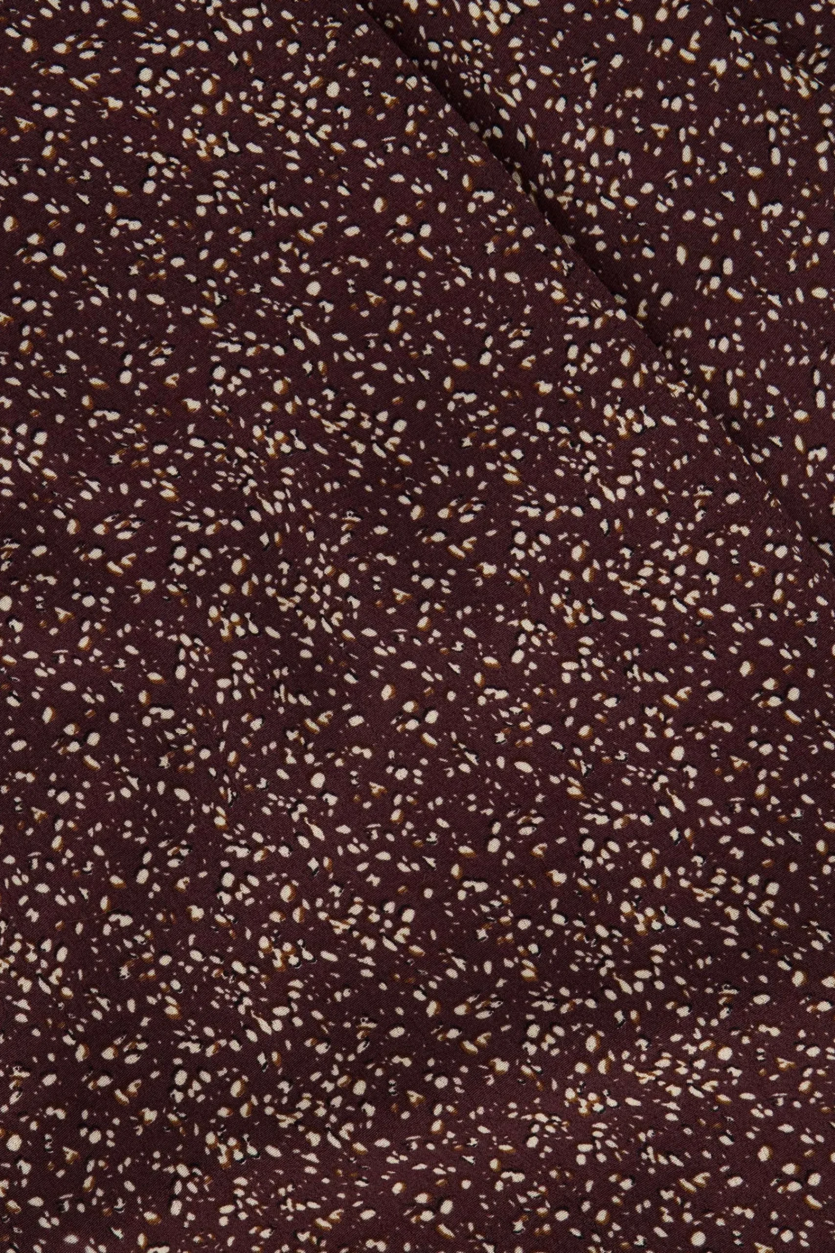 ZUSSS Jurkjes & Rokken*wikkeljurk met print chocoladebruin printchocoladebruin